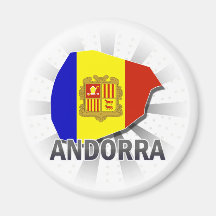 Mapa 2,0 da bandeira de Andorra Imas De Geladeira