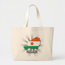 Mapa 2,0 da bandeira de Niger Bolsas
