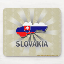 Mapa 2,0 da bandeira de Slovakia Mouse Pad