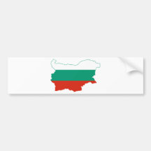 Mapa BG da bandeira de Bulgária Adesivos
