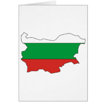 Mapa da bandeira de Bulgária Cartão
