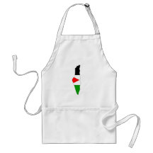 Mapa da bandeira de Palestina sem redução Aventais