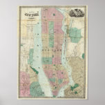 Mapa de New York e de vizinhança Posters