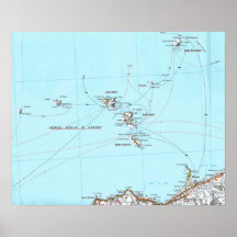 mapa do mappa do eolie do isole posters