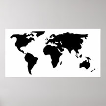 Mapa do mundo posteres