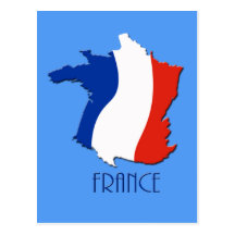 Mapa Funky do cartão de France Cartões Postais