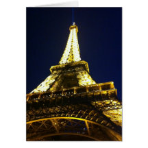 Mapa postal volta Eiffel Cartoes