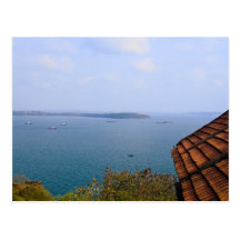 Mar azul de Goa, India Cartões Postais