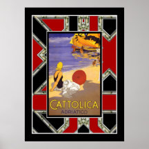 Mar de adriático 2 de Italia do poster das viagens