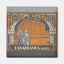 Maravalhas Casablanca do hotel (Maroc), vintage Imã