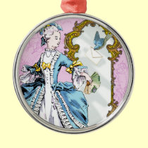 Marie Antoinette & Bluebird ornamentos