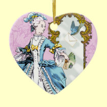 Marie Antoinette & Bluebird ornamentos