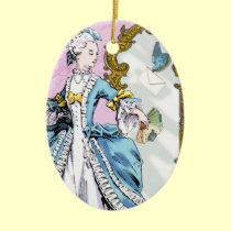 Marie Antoinette & Bluebird ornamentos
