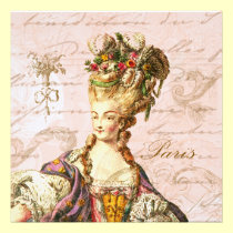 Marie Antoinette deixou-os comer o bolo convites