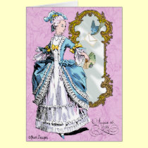 Marie Antoinette e Bluebird postais