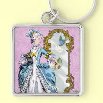 Marie Antoinette e Bluebird porta chaves