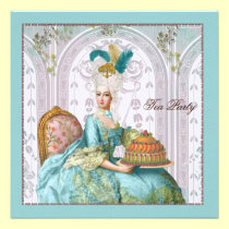 Marie Antoinette no Aqua com bolo convites