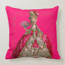 Marie Antoinette no tea party de Versalhes almofadas da american mojo
