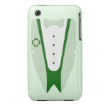 Máscaras de Pati O'Case do efeito verde da jaqueta Capas iPhone 3