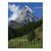 matterhorn na suiça cartão postal
