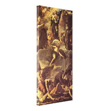Mattia Preti - design para a praga Impressão De Canvas Esticadas