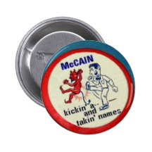McCain Kickin a - botão Botons