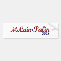 McCain Palin 2008 (edição clássica) Adesivos