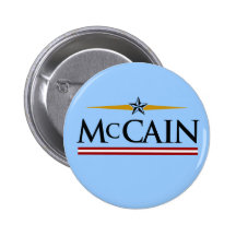 Mccain para o botão do presidente/McCain Pins