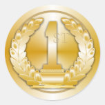 Medalha de ouro adesivos