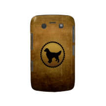 Medalhão do cão do golden retriever no bronze capa blackberry bold