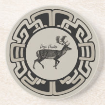 Medalhão personalizado do caçador dos cervos porta copo