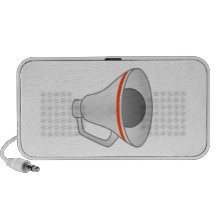 Megafone vermelho caixinhas de som portátil