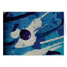 Meios mistos abstratos que pintam com botão cartao