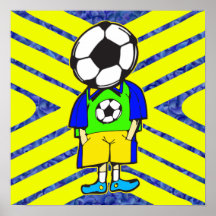 Membro da equipa da bola de futebol posters