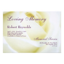 Memorial/anúncio Convite Personalizados