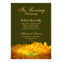 Memorial/anúncio Convite Personalizados