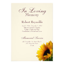 Memorial/anúncio Convites Personalizados