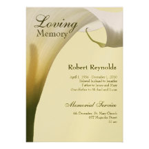 Memorial/anúncio Convites Personalizados
