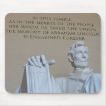 memorial de lincoln mousepad