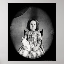 Menina com Daguerreotype 1844 da boneca Posters