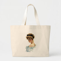 Menina de Harrison Fisher no azul Bolsa Para Compra
