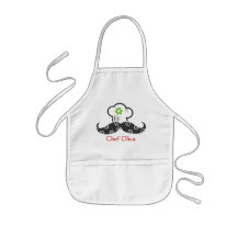 Menina do avental | do Moustache do cozinheiro che