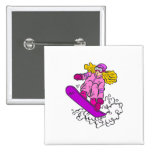 Menina do Snowboard Pins