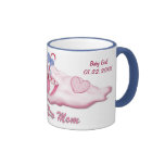 Menina do urso do guarda-chuva para a mamã nova -  caneca