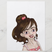 Menina dos namorados modelo de panfleto