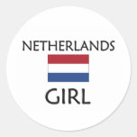 MENINA HOLANDESA ADESIVOS REDONDOS