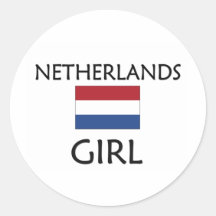 MENINA HOLANDESA ADESIVOS REDONDOS