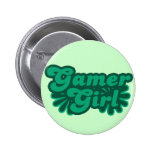 Menina retro do Gamer Botons