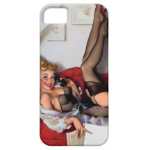 Menina retro do Pinup do telefone de Gil Elvgren d Capas iPhone 5