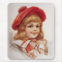 Menina vermelha de Tam Mousepad